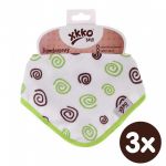  - XKKO BMB Bambusov dtsk slintek/tek - Lime Spirals 3ks od  firkon-kocarky.cz