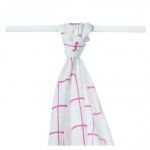  - Bambusov osuka XKKOBMB S&C Magenta Squares 90x100cm - 1ks od  firkon-kocarky.cz