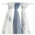  - Bambusov pleny XKKOBMB Silver Stars MIX 70x70cm - 3ks od  firkon-kocarky.cz