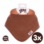  - XKKO BMB Bambusov dtsk slintek/tek - Milk Choco 3ks od  firkon-kocarky.cz