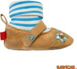  - Dtsk botiky / capky BOBAS bov + tyrkysov kvtky   od  www.firkon-kocarky.cz