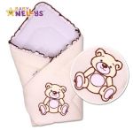 - Luxusn zavinovaka TEDDY BEAR Baby Nellys - jersey - smetanov od  www.firkon-kocarky.cz